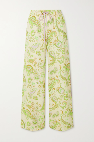 유럽직배송 ALÉMAIS Marta paisley-print linen wide-leg pants 45666037504311870