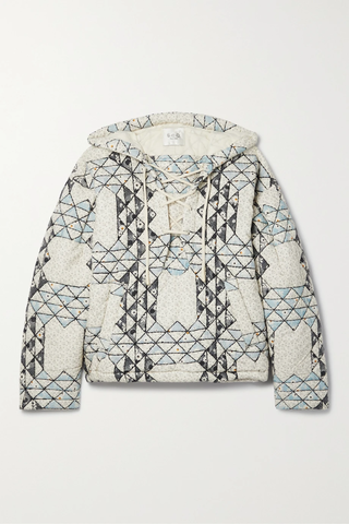 유럽직배송 SEA Clemence oversized patchwork printed cotton hooded jacket 1647597284004667