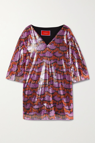 유럽직배송 라더블제이 미니원피스 LA DOUBLEJ Printed sequined tulle mini dress 38063312421201558