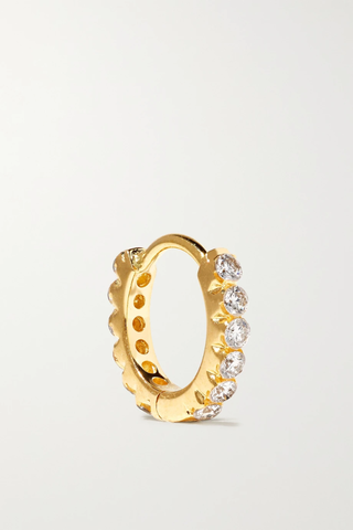 유럽직배송 마리아타쉬 귀걸이 MARIA TASH Eternity 6.5mm 18-karat rose gold diamond hoop earring 17428787259245262