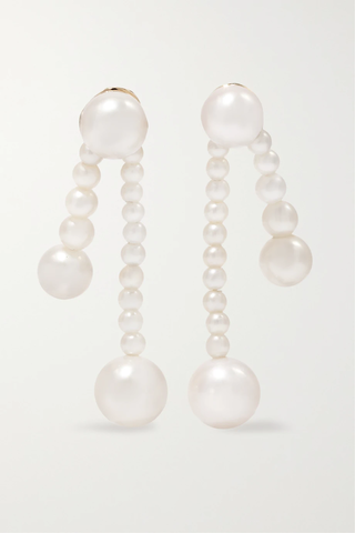 유럽직배송 소피빌리브라헤 귀걸이 SOPHIE BILLE BRAHE Ruban de Perle 14-karat gold pearl earrings 1647597277650614