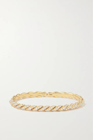 유럽직배송 데이비드율만 팔찌 DAVID YURMAN Pavéflex 18-karat gold diamond bracelet 29419655932803803
