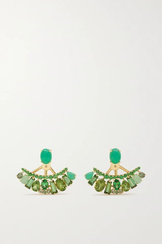 유럽직배송 GARRARD Blaze 18-karat gold multi-stone earrings 1647597282536275