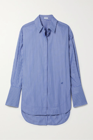 유럽직배송 로에베 셔츠 LOEWE Striped cotton-poplin shirt 43769801097465963
