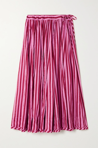 유럽직배송 짐머만 스커트 ZIMMERMANN + NET SUSTAIN Swing gathered striped organic cotton-voile maxi skirt 38063312420600219