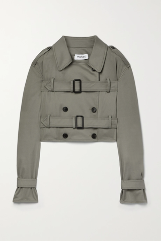 유럽직배송 몬세 자켓 MONSE Cropped double-breasted cotton-twill jacket 38063312419571579