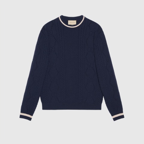 유럽직배송 구찌 GUCCI GG knitted wool jumper  699115XKCFW4492