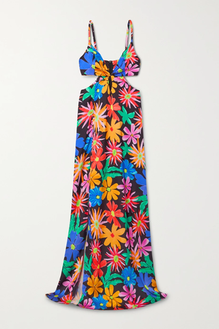 유럽직배송 팻보 원피스 PATBO Aster cutout floral-print crepe de chine maxi dress 42247633207904991