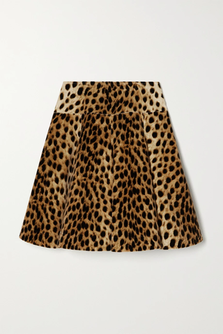 유럽직배송 알라이아 미니스커트 ALAÏA Leopard-print cupro mini skirt 16114163150999948