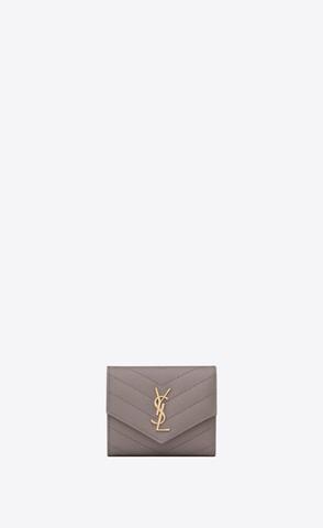 유럽직배송 입생로랑 지갑 SAINT LAURENT cassandre saint laurent matelassé multi-folded wallet in grain de poudre embossed leather 692061BOW011202
