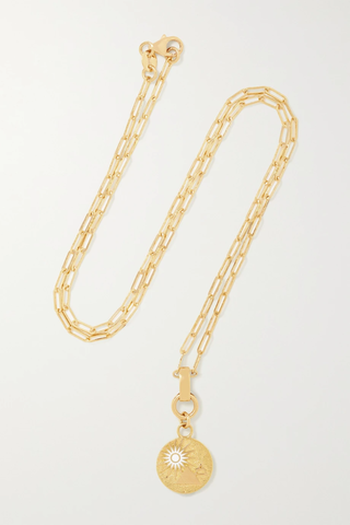 유럽직배송 파운드레 목걸이 FOUNDRAE Balance 18-karat gold and enamel necklace 13452677151486145