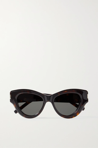 유럽직배송 생로랑 선글라스 SAINT LAURENT EYEWEAR Cat-eye tortoiseshell acetate sunglasses 36594538429940606