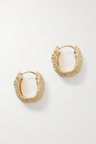 유럽직배송 컴플리티드워크 귀걸이 COMPLETEDWORKS Gold-plated hoop earrings 42247633208538008