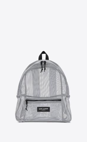 유럽직배송 입생로랑 백팩 SAINT LAURENT slp backpack in mesh and nylon 67163427O1Z9074