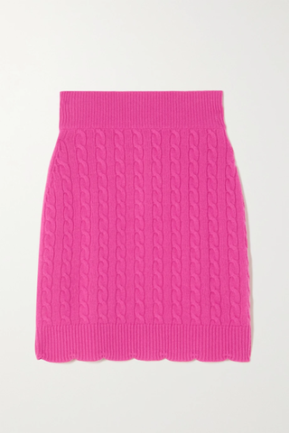 유럽직배송 파투 미니스커트 PATOU Cable-knit merino wool mini skirt 43769801096351012