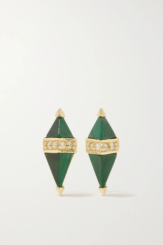 유럽직배송 SORELLINA Pietra 18-karat gold, lapis lazuli and diamond earrings 1647597277618896