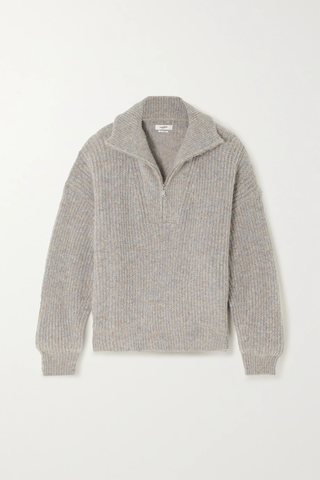 유럽직배송 이자벨마랑에뚜왈 스웨터 ISABEL MARANT ÉTOILE Myclan brushed knitted half-zip sweater 43769801094932190