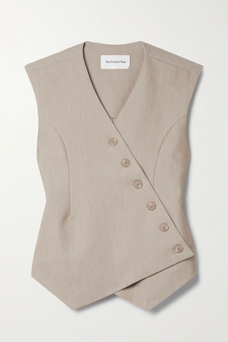 유럽직배송 프랭키샵 FRANKIE SHOP Maesa asymmetric woven vest 1647597283500456