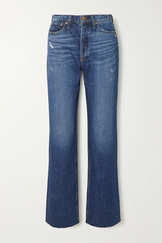 유럽직배송 랙앤본 청바지 RAG &amp; BONE Alex distressed high-rise straight-leg organic jeans 1647597276117454
