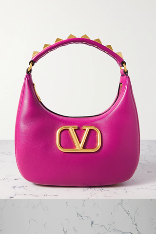 유럽직배송 발렌티노 숄더백 VALENTINO Valentino Garavani Stud Sign embellished leather shoulder bag 46376663162442693