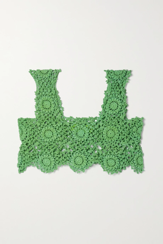 유럽직배송 ALIX PINHO Maya cropped crocheted cotton top 1647597282643214