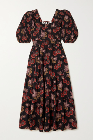 유럽직배송 SEA Lucinda tiered smocked floral-print cotton midi dress 1647597277560671