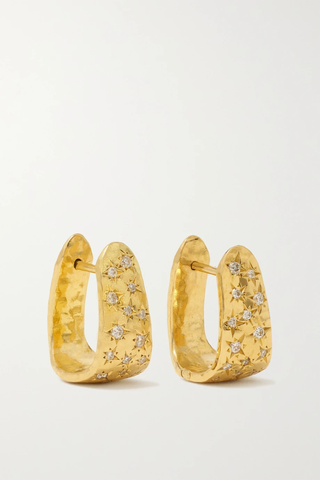 유럽직배송 옥타비아 엘리자베스 귀걸이 OCTAVIA ELIZABETH + NET SUSTAIN Imogen 18-karat recycled gold diamond hoop earrings 36093695688979491