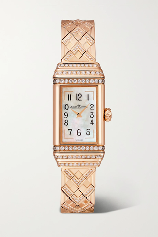 유럽직배송 예거 르쿨트르 JAEGER-LECOULTRE Reverso One Duetto Hand-Wound 18mm rose gold diamond watch 19971654707507264