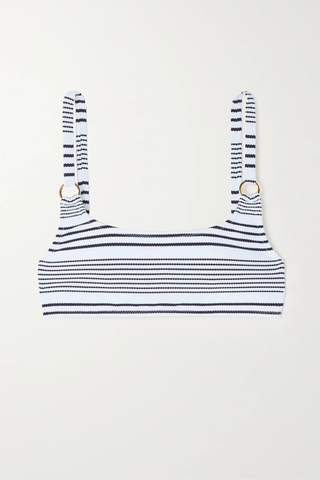 유럽직배송 멜리사오다바쉬 비키니 MELISSA ODABASH Bari embellished striped seersucker bikini top 38063312420593912