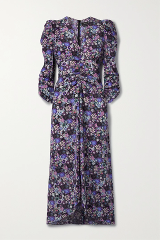 유럽직배송 이자벨마랑 원피스 ISABEL MARANT Albini ruched floral-print silk-blend crepe midi dress 43769801094921915