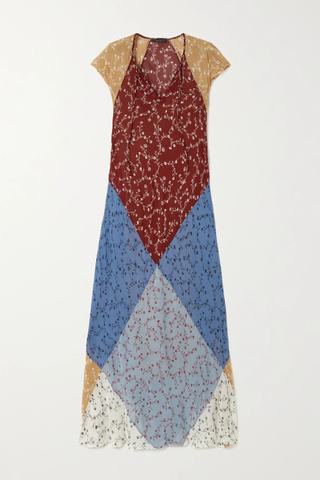 유럽직배송 랙앤본 원피스 RAG &amp; BONE Patchwork floral-print voile maxi dress 1647597276172977