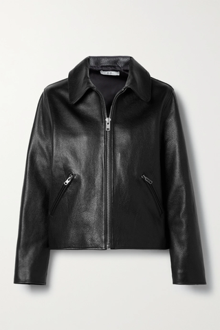 유럽직배송 CO Textured-leather biker jacket 43769801095283287