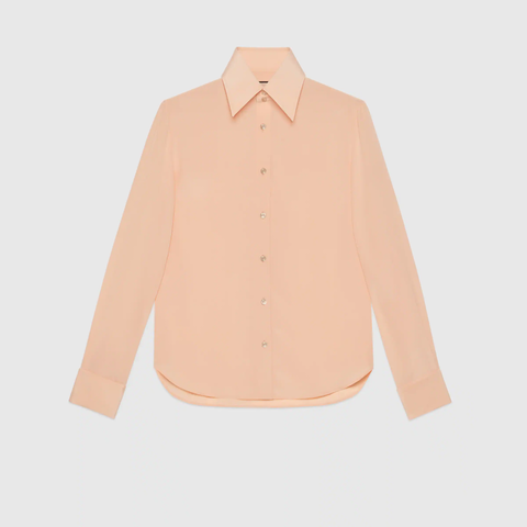 유럽직배송 구찌 셔츠 GUCCI Silk crepe de chine formal shirt 672074Z605B5778