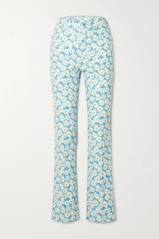 유럽직배송 리던 RE/DONE 70s floral-print cotton-canvas bootcut pants 45666037504839297