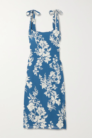 유럽직배송 리포메이션 원피스 REFORMATION Besse tie-detailed floral-print georgette midi dress 1647597285729279