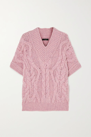 유럽직배송 이자벨마랑 스웨터 ISABEL MARANT Warren oversized cable-knit merino wool-blend sweater 43769801094932235