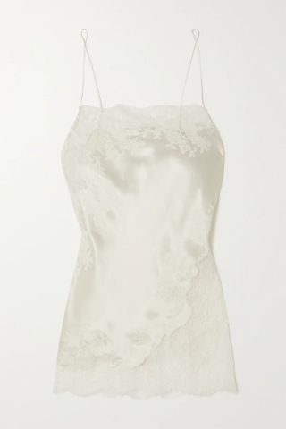 유럽직배송 카린길슨 CARINE GILSON Lace-trimmed silk-satin chemise 1647597285252700
