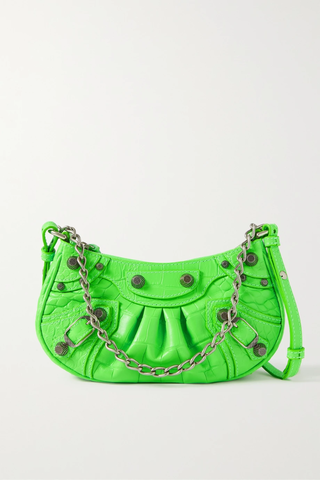 유럽직배송 발렌시아가 숄더백 BALENCIAGA Le Cagole Mini studded croc-effect leather shoulder bag 1647597282982055