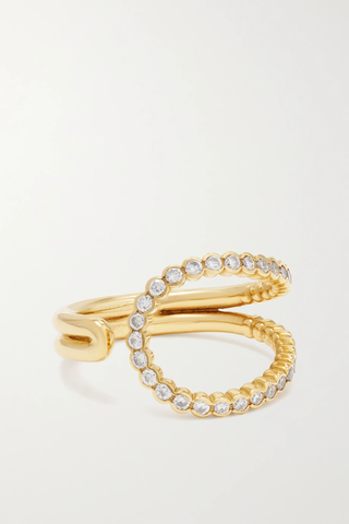 유럽직배송 키마이 반지 KIMAÏ Wave 18-karat recycled gold laboratory-grown diamond ring 43769801095846631