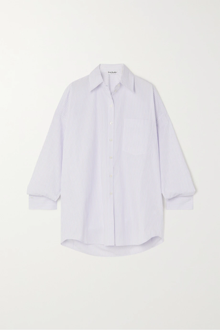유럽직배송 아크네스튜디오 셔츠 ACNE STUDIOS Oversized striped cotton-poplin shirt 1647597285300552
