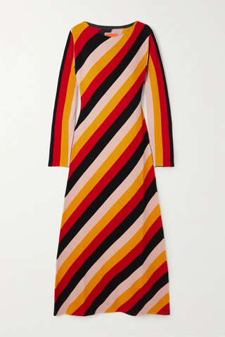 유럽직배송 라더블제이 원피스 LA DOUBLEJ Swing striped wool and silk-blend dress 38063312421201573