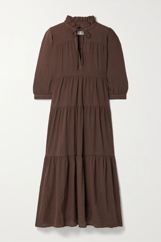 유럽직배송 HONORINE Giselle tiered crinkled cotton-gauze maxi dress 1647597287031538