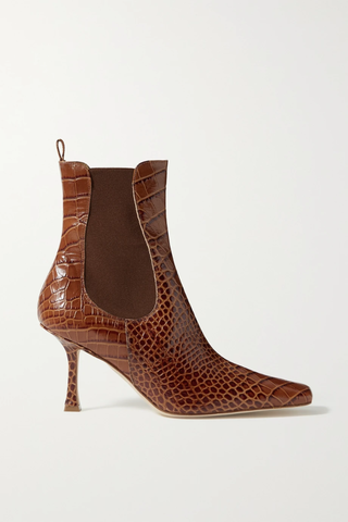유럽직배송 어웨이크모드 앵클부츠 A.W.A.K.E. MODE Chelsea croc-effect leather ankle boots 22527730565832363