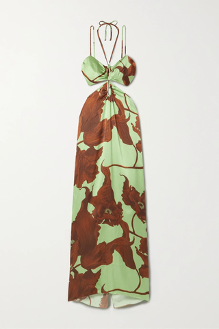 유럽직배송 요한나오르티츠 원피스 JOHANNA ORTIZ Geataway to the Dooars printed cutout hammered-silk maxi dress 43769801095795850