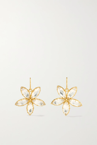 유럽직배송 LARKSPUR &amp; HAWK Sadie Astra gold-dipped quartz earrings 1647597280567913