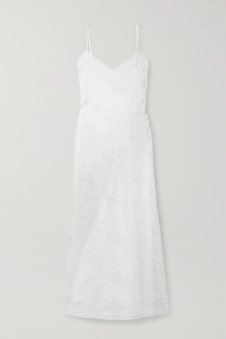 유럽직배송 로레타카포니 LORETTA CAPONI Gabrielle lace-paneled cotton-voile nightdress 11452292646403642