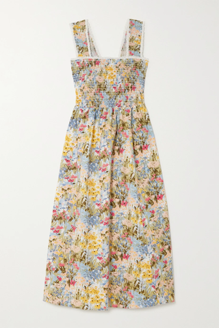유럽직배송 리포메이션 원피스 REFORMATION Villa lace-trimmed smocked floral-print organic cotton-blend midi dress 1647597285729272