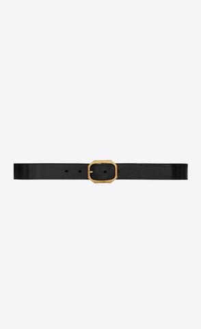 유럽직배송 입생로랑 남성벨트 SAINT LAURENT frame buckle belt in smooth leather 669889AAAO81000