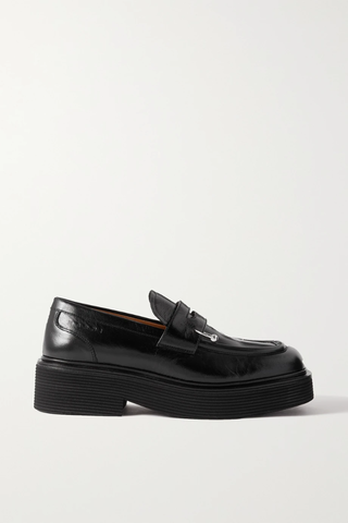 유럽직배송 마르니 로퍼 MARNI Moccassin embellished leather platform loafers 38063312418200338