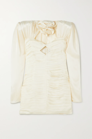 유럽직배송 마그다부트림 미니원피스 MAGDA BUTRYM Cutout embellished ruched silk-satin mini dress 43769801095580985